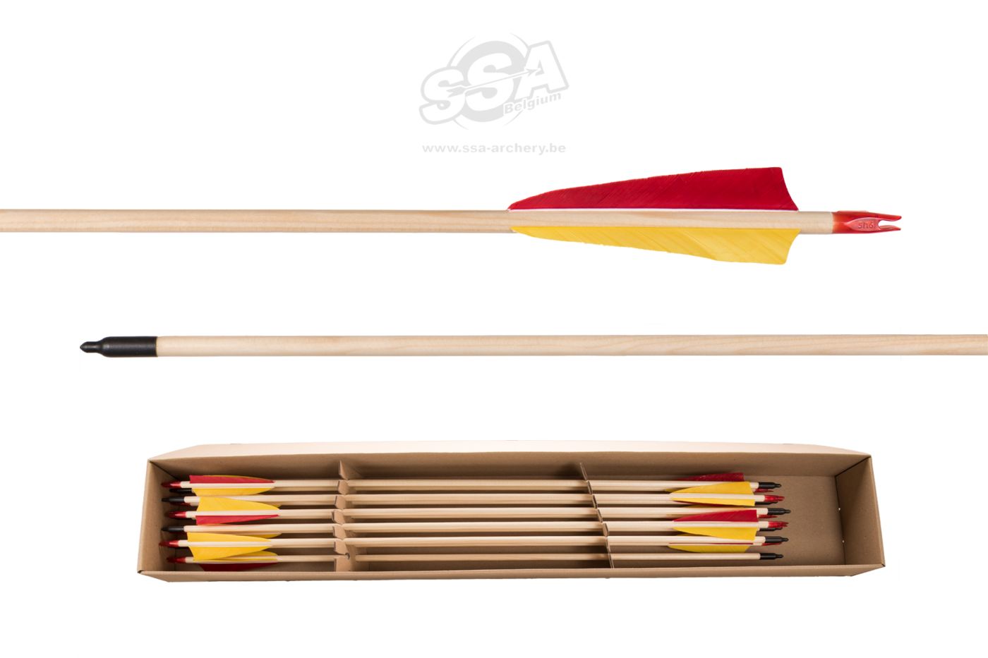 Flèche cible traditionnelle en bois Conception d'encoche en bois 12 PCS /  Forme ottomane et turque / Tir à l'arc à cheval -  Canada