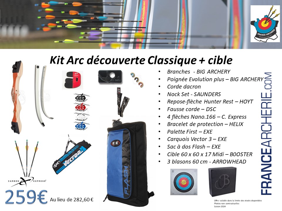 Kit/Panoplie Compet II - Arc Classique