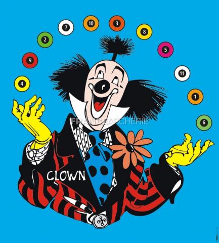Krueger blason l.clown 68x76