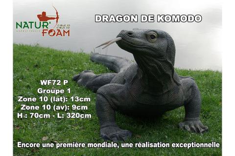 Natur Foam Cible 3D Dragon de Komodo
