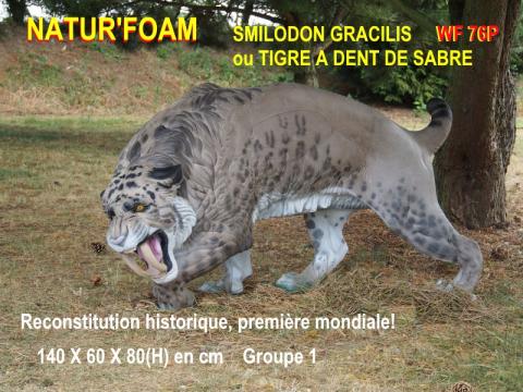 Natur Foam Cible 3D Tigre à dent de sabre